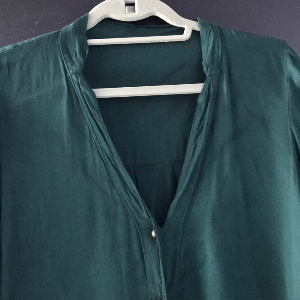 Forest green button down - Picture 3 of 3